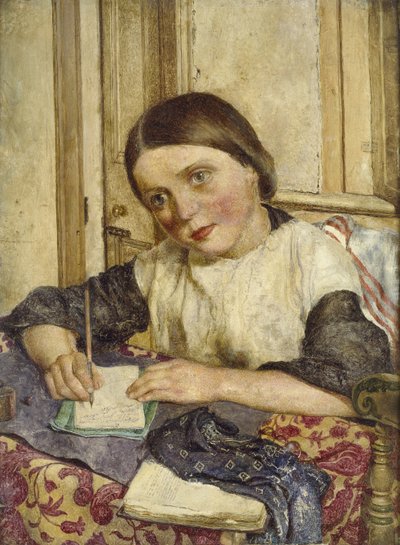 ガスライト、1854年（パネル上のグラファイト上のオイル、図面として取り付け） 作： William Lee